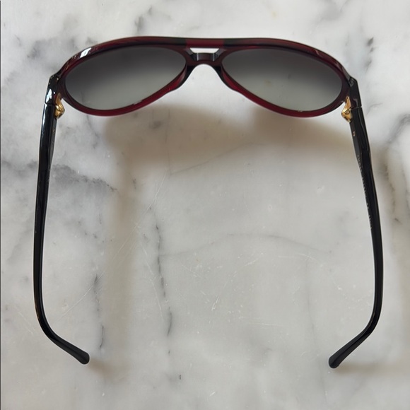 Louis Vuitton Burgundy Aviator Sunglasses - Picture 3 of 5